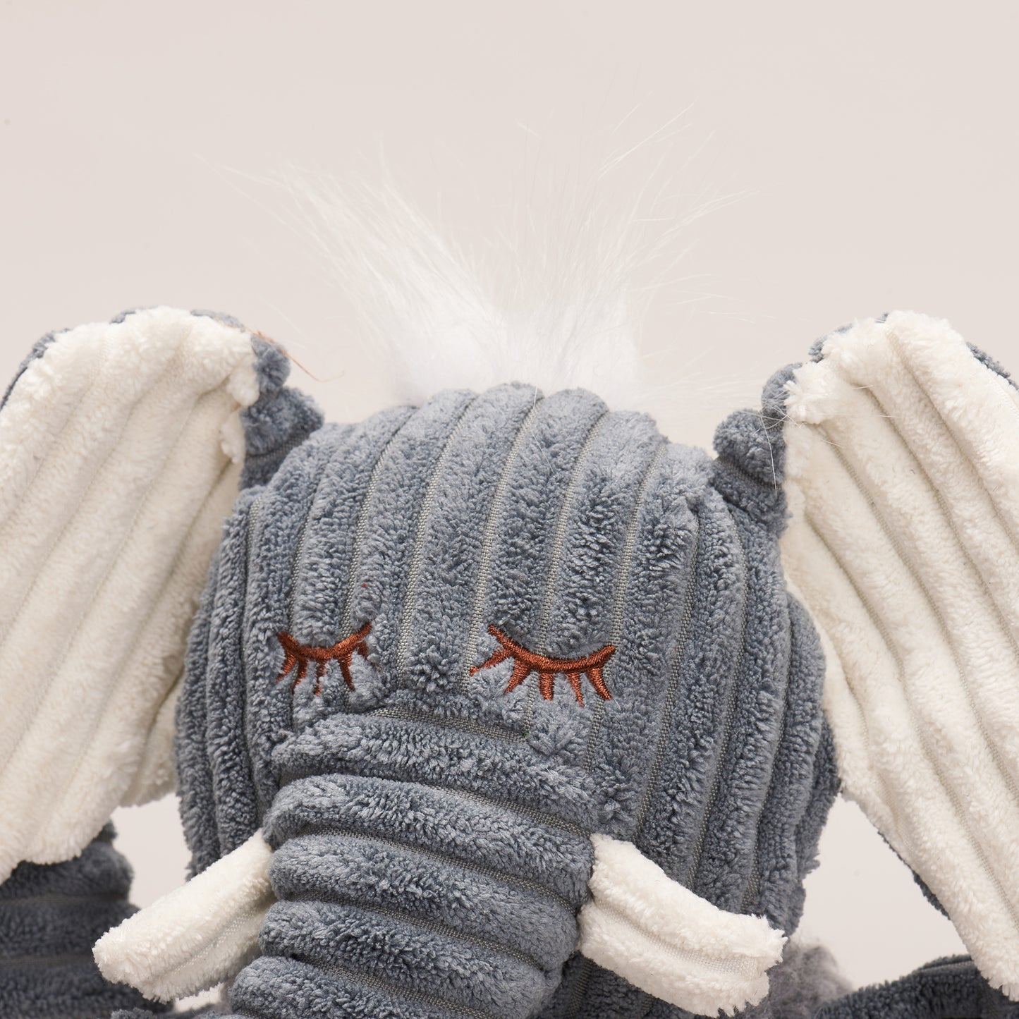HuggleHounds FlufferKnottie Elephant – Zacht én robuust speelplezier