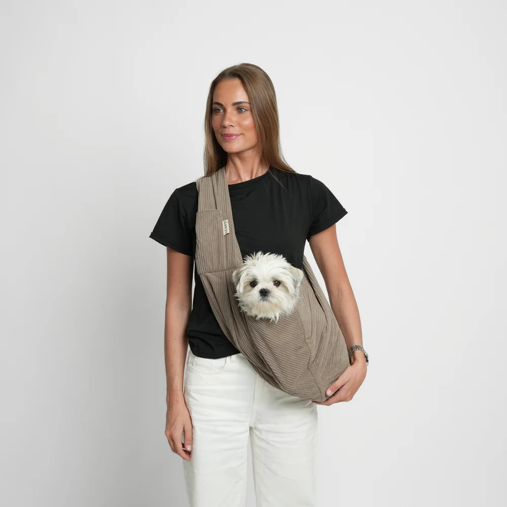 STAËY Ava Puppy Draagtas Corduroy – Tot 8 kg