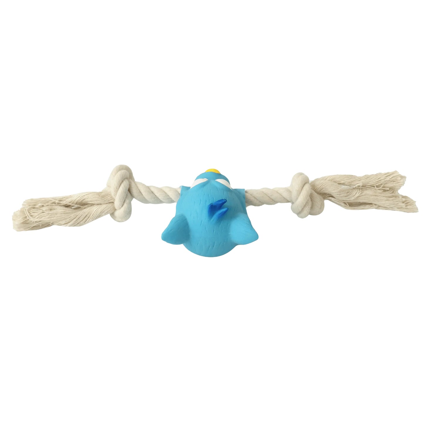 Quapas Puppy Speeltje Happy Cat met Touw – Trekspeeltje voor Pups & Kleine Honden