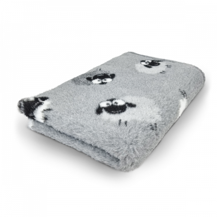Vetbed Schaap – Grijs met zwart en wit & Ultrazacht comfort