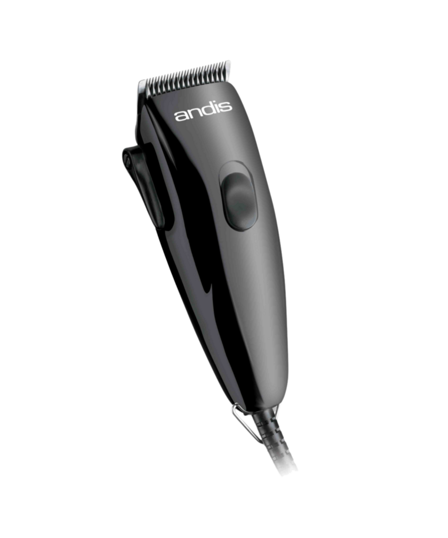 Andis PM-1 Clipper Kit Deluxe trimmer met snoer, verstelbare scheerkop en opzetkammen.