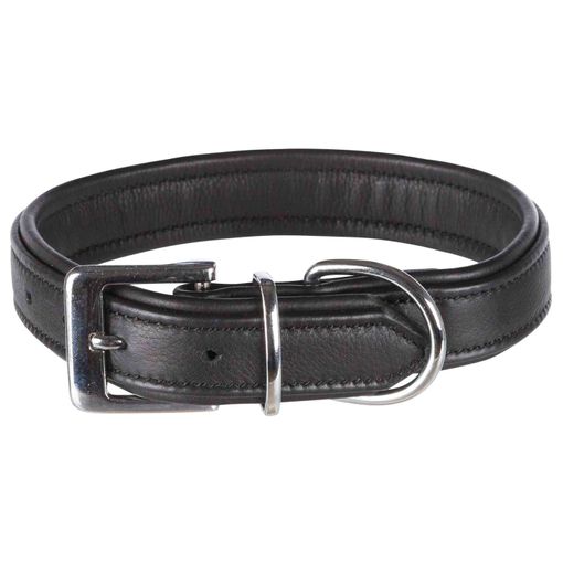 Trixie Active Comfort Leren Halsband – Zwart
