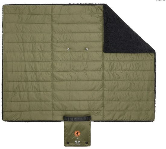 Save The Duck Cozy Mat Reismat Hond (M) – Opvouwbare Gevoerde Hondenmat 60×80 cm (Groen)