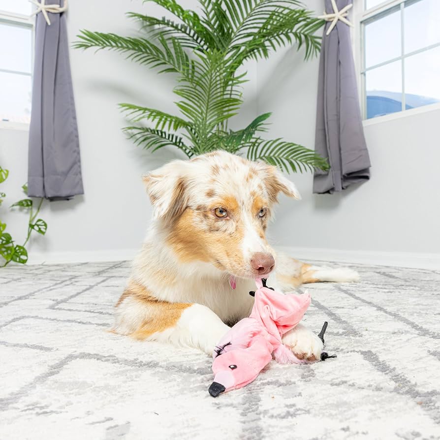 Skinneeez Wildlife Plush Flamingo - Pluche Hondenspeelgoed