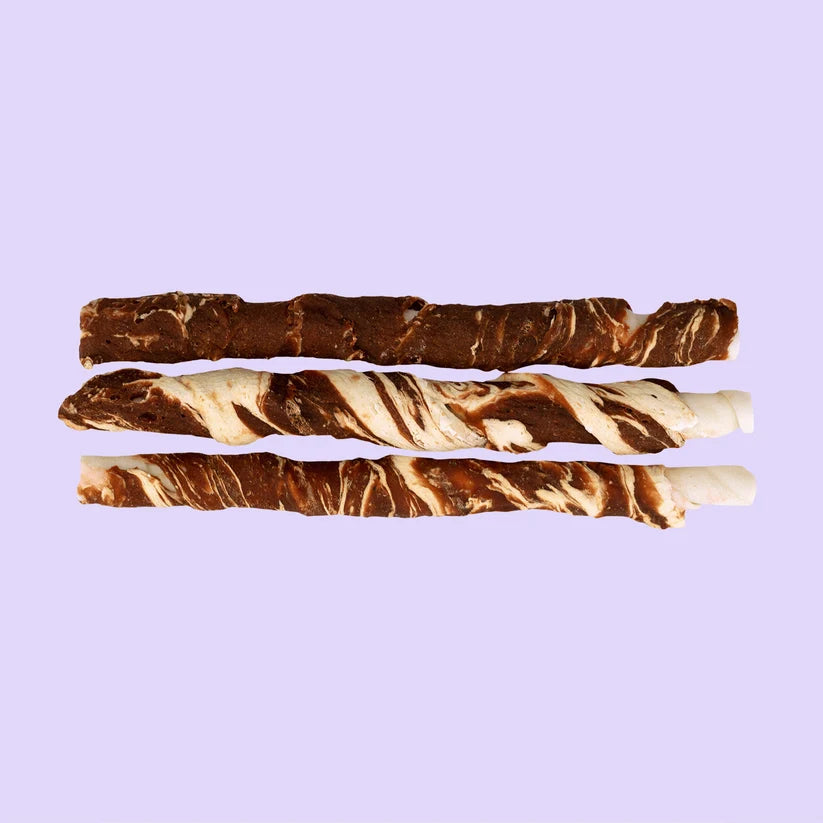 Braaaf Twister Rund Ø 1,5 cm – Kauwsnack 3 stuks