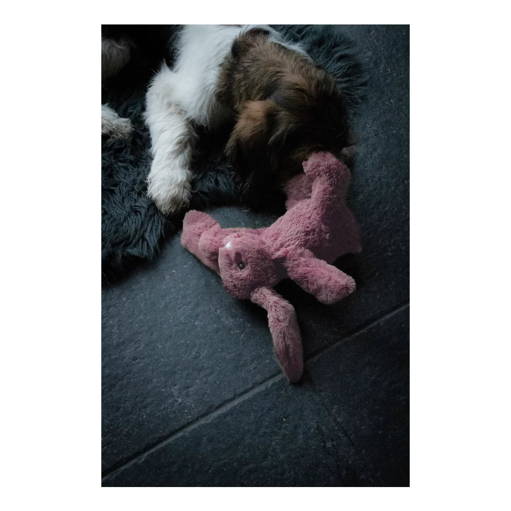 Cozy Dog Bunny met hartslag en warmte steentjes – Bruin
