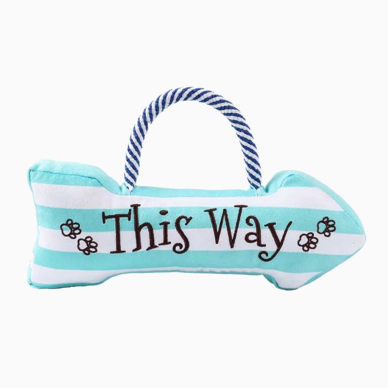 Hugsmart Beach Daze Beach Sign Hondenspeeltje in Strandthema