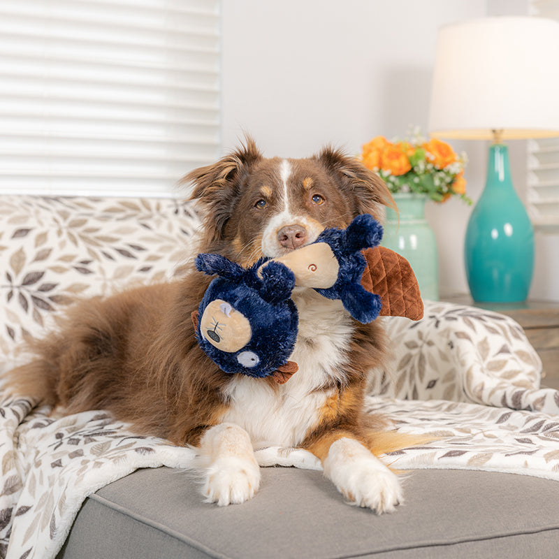 Lulubelles Power Plush Justin Beaver Hondenspeeltje met Piepers