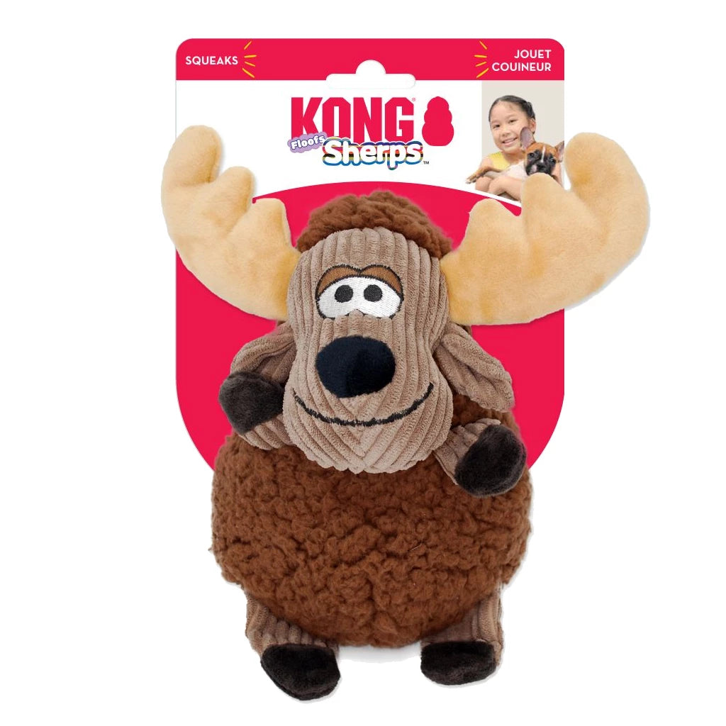 KONG Sherps Floofs Eland Pluche Hondenspeeltje