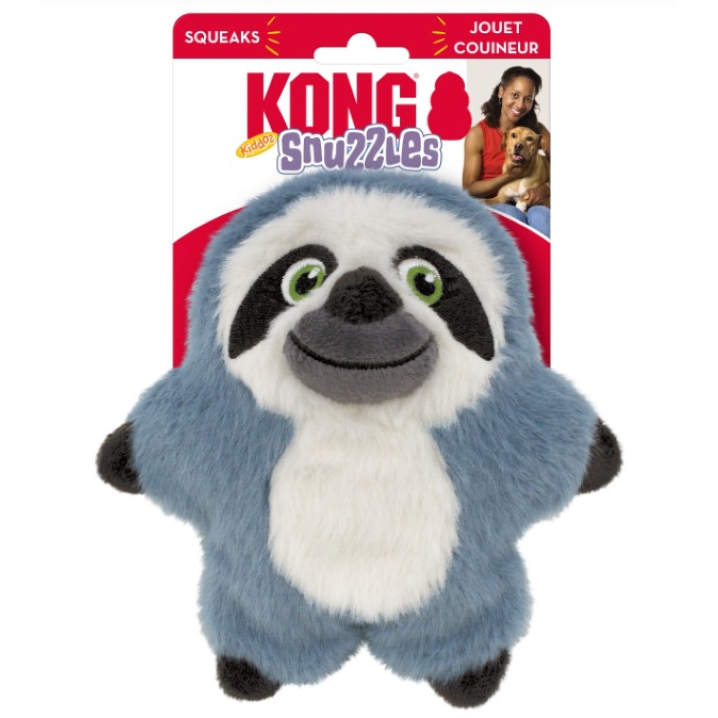 KONG Snuzzles Sloth – Pluche Hondenspeelgoed