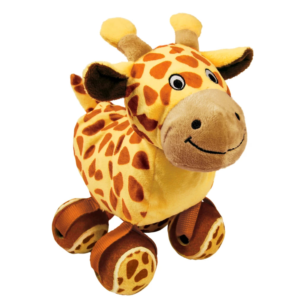 KONG TenniShoes – Giraffe Small - Pluche Hondenspeelgoed