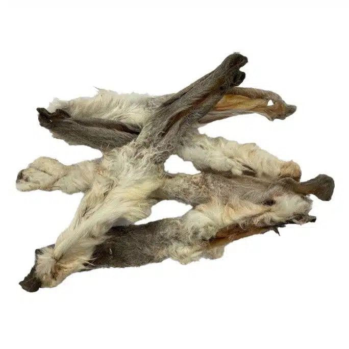 Konijnenoren met haar – 100 gram (natuurlijke snack)