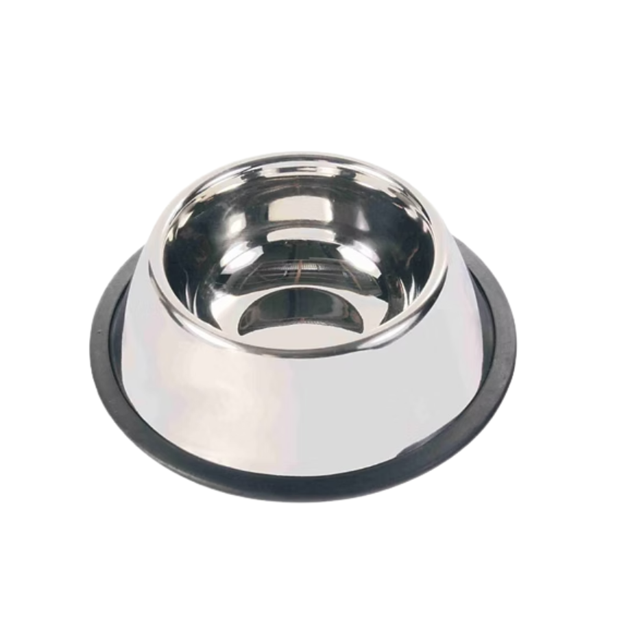 TRIXIE Lang-Oor Voerbak / Drinkbak 0,9L Ø19 cm – RVS met Antislip (voor honden met lange oren)