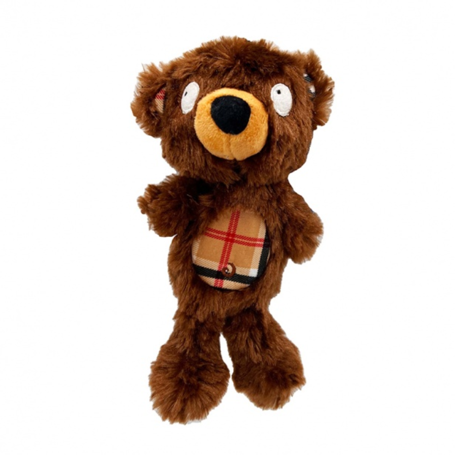 Lulubelles Power Plush Flapjacks Bear Large pluche hondenspeeltje in beervorm met flapperende armen en benen.