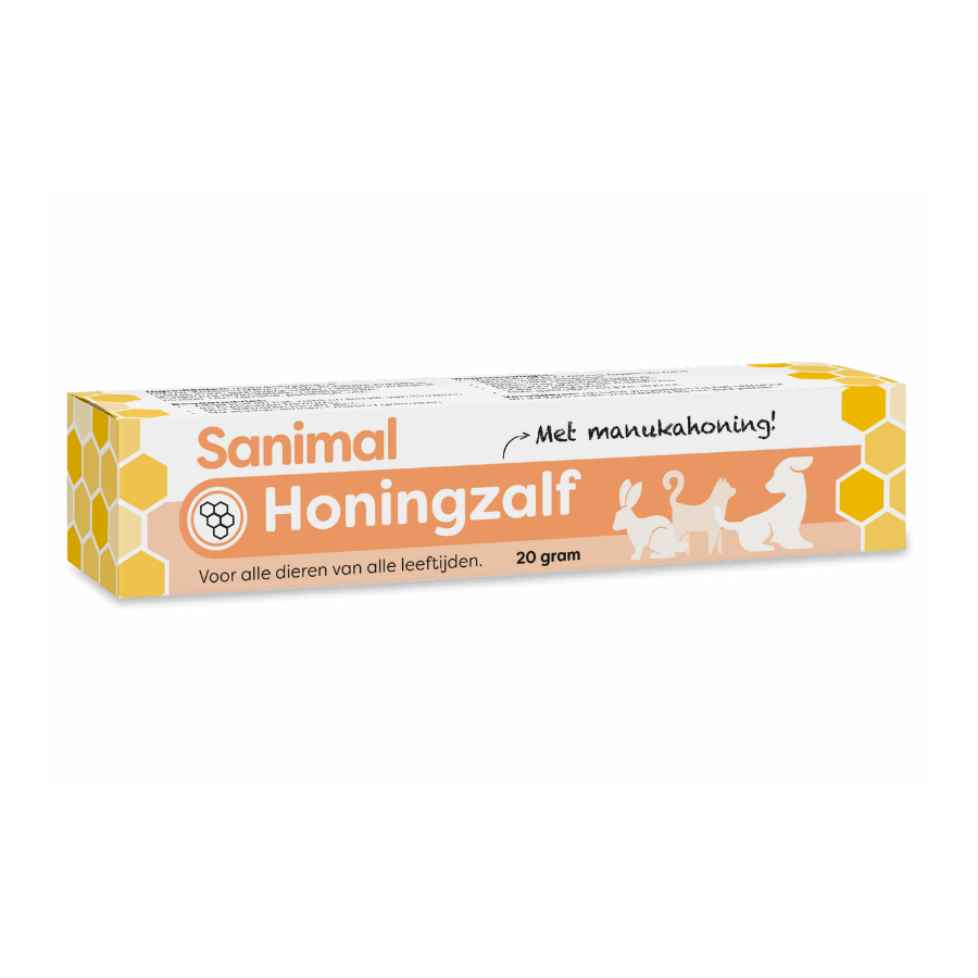 Sanimal Honingzalf 20 g tube huidverzorging huisdieren