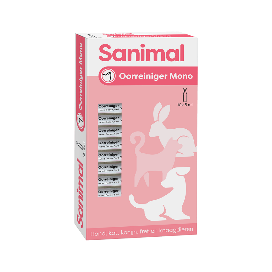 Sanimal Clean Ear Oorreiniger 60 ml voor hond en kat
