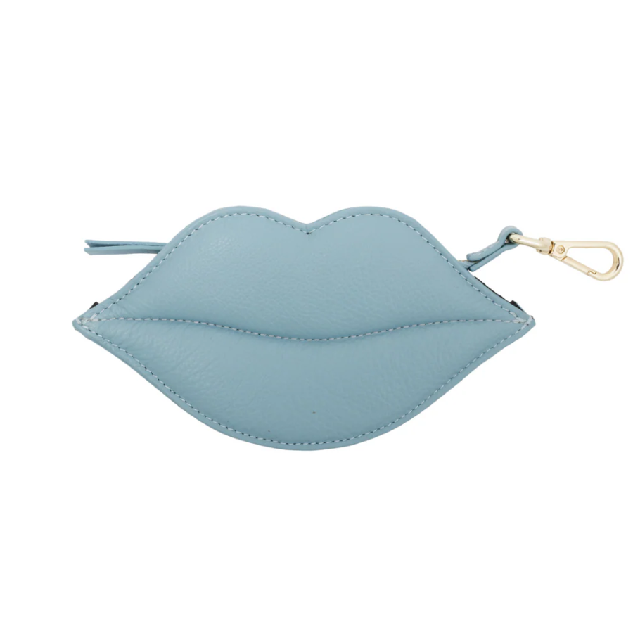 Luxe blauw leren poepzakhouder voor honden