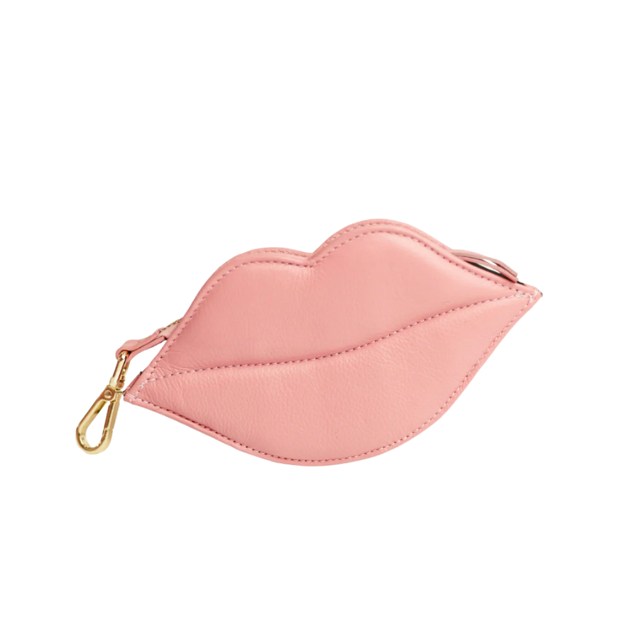 Poepzakhouder “Kus” – Roze Leer | Stijlvolle hondenaccessoire