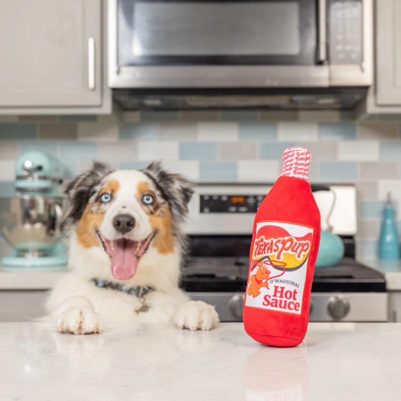 Lulubelles Texas Pup Hot Sauce Pluche Hondenspeeltje