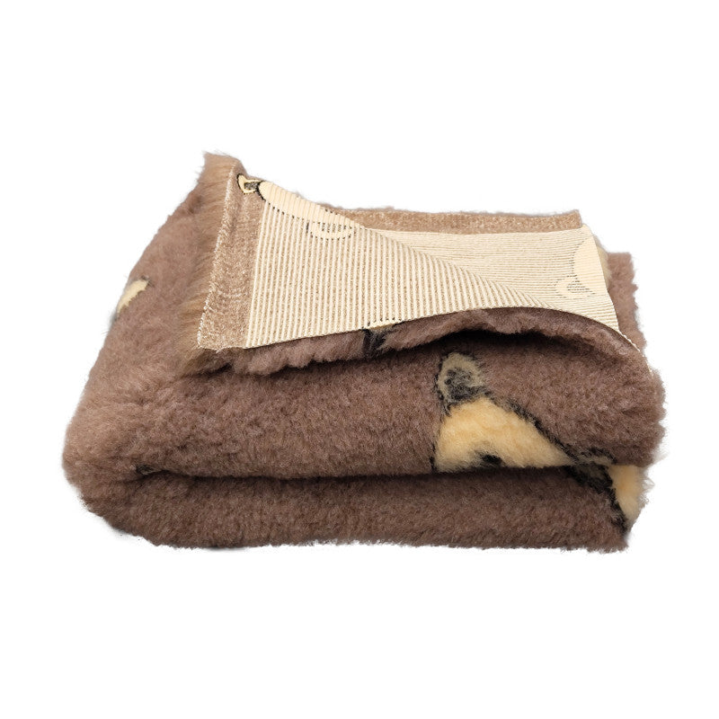 Vetbed Beertjes – Bruin met beige & Ultrazacht comfort