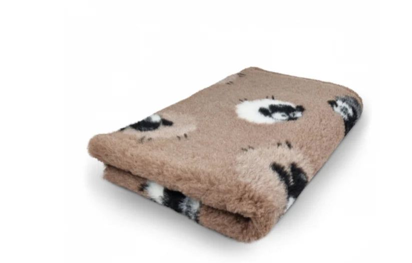 Vetbed Schaap – Bruin met zwart en wit & Ultrazacht comfort
