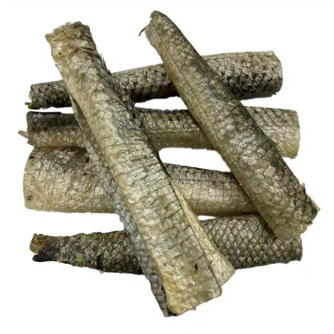 Zalmhuid - 250 gram (natuurlijke snack)