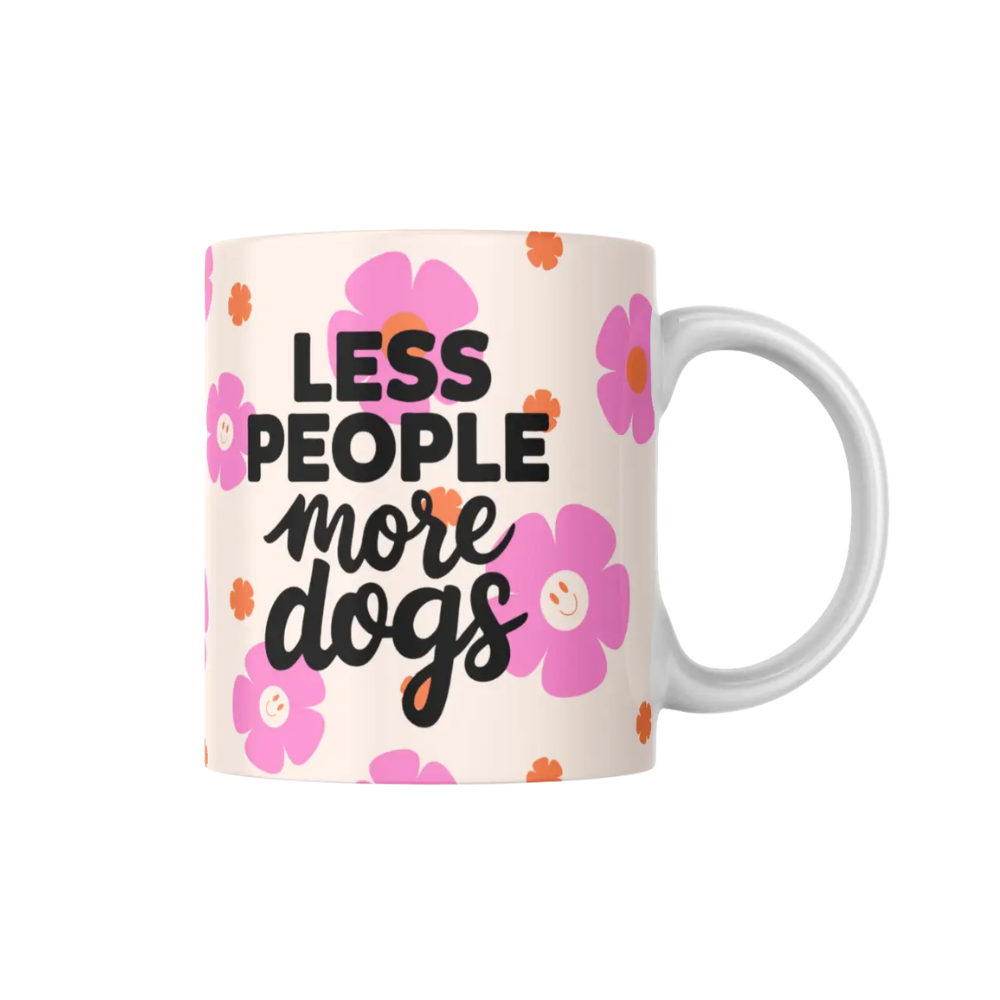 Less People, More Dogs Mok – Keramiek 325 ml
