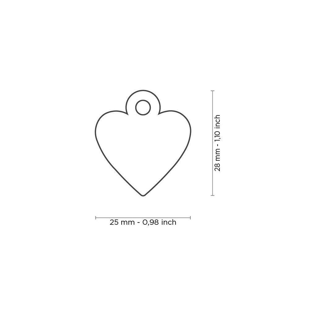 My Family Hondenpenning Small Blue Heart | Gratis Gravure