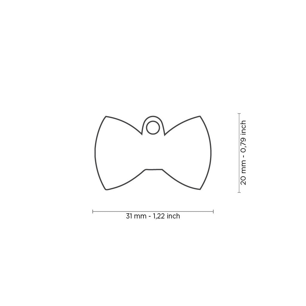 My Family Hondenpenning Red Bow Tie | Gratis Gravure
