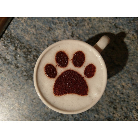 Coffee Stencil – Food-safe koffiesjabloon (90 mm) voor cappuccino/latte art