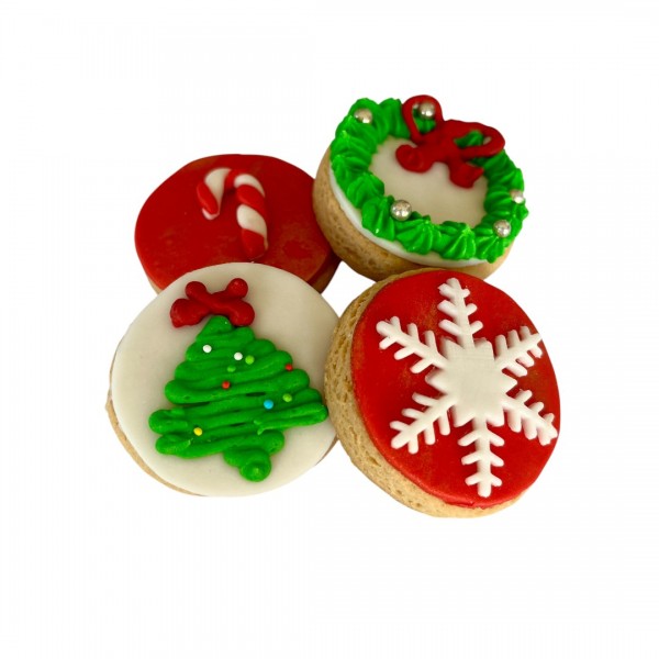 Kerst Cupcake Hondenkoekje – Per Stuk