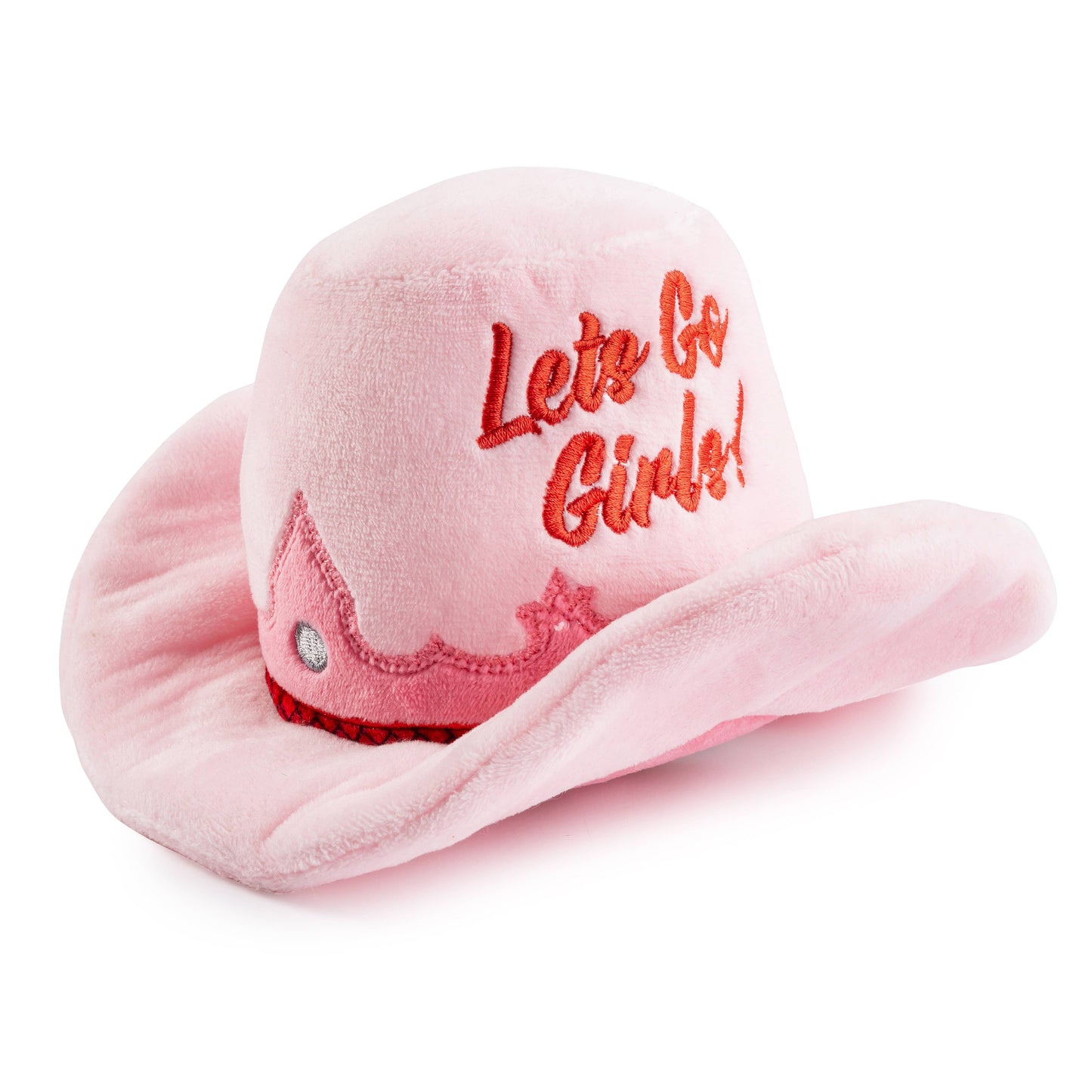 Roze Cowgirl hoed - Pluche hondenspeelgoed
