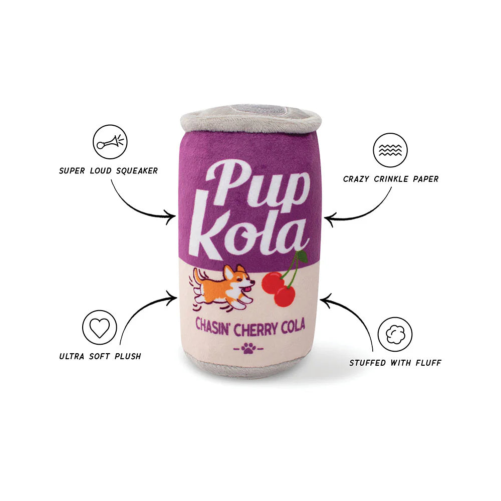 Pup Kola Plush Toy – "Chasin’ Cherry Cola"