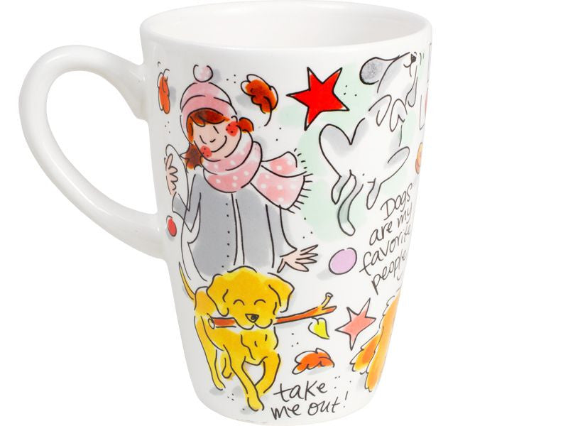 Blond Amsterdam XL Beker Dog Lover 0,5L – Extra Grote Mok met Honden & Quote “Home is where my dog is”