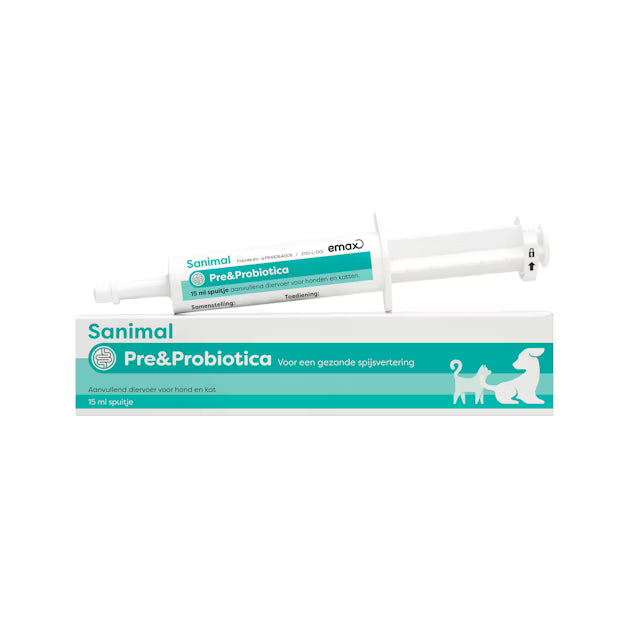 Sanimal Pre & Probiotica voor Hond en Kat – Darmondersteuning met FOS