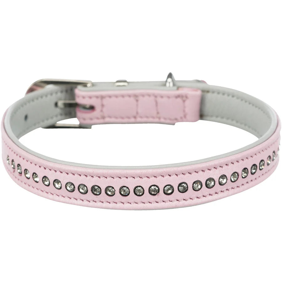 Trixie Comfort Halsband met Strass-steentjes Roze
