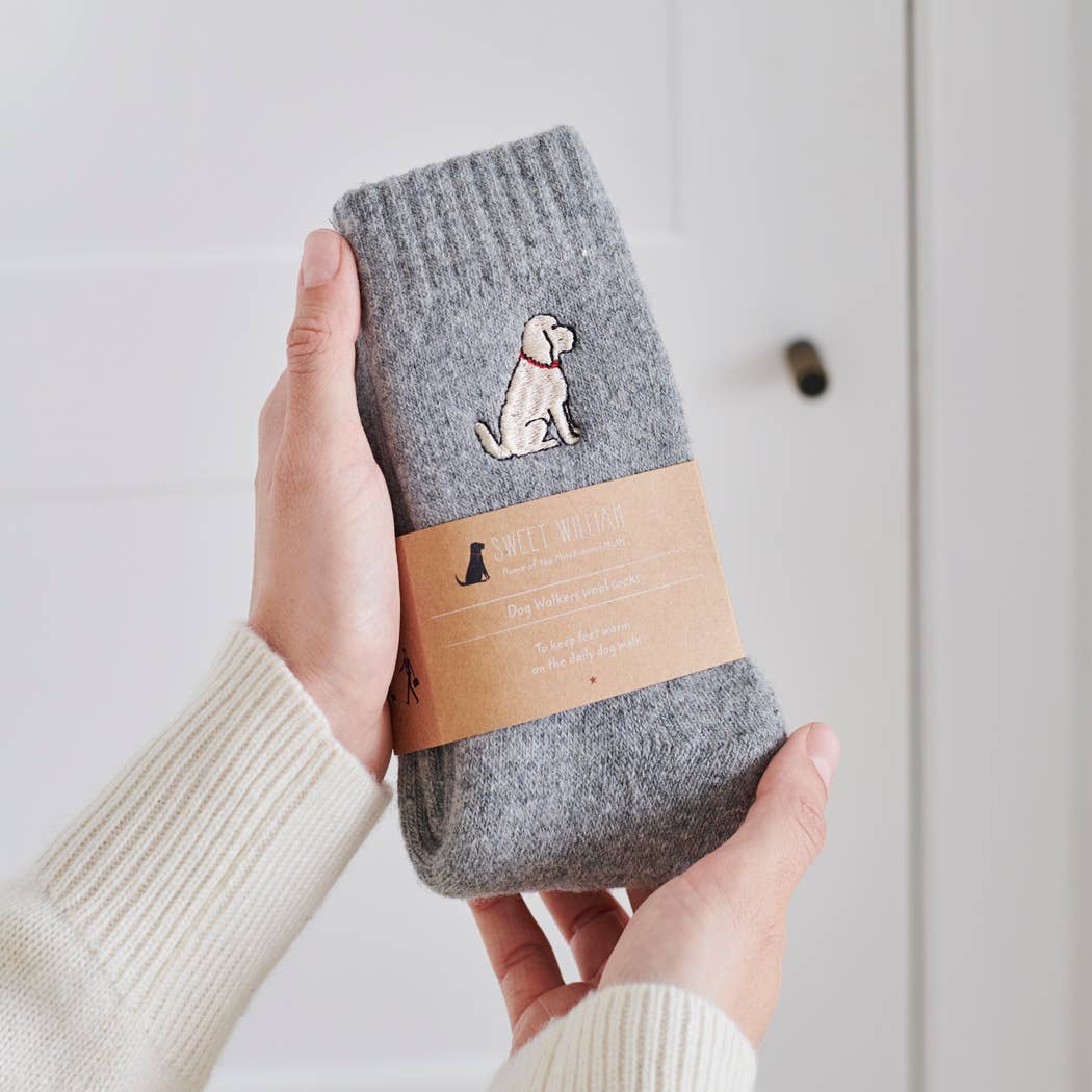 Sweet William | Wandelsokken voor hondenliefhebbers - Labradoodle Abrikoos