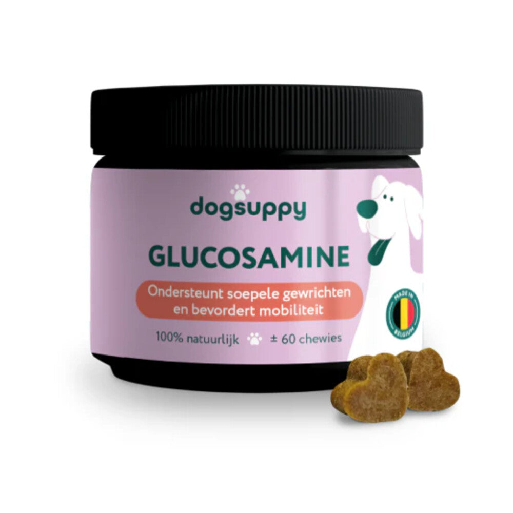 DogSuppy Glucosamine chewies – gewrichtssupplement voor honden (180 g / 60 stuks)