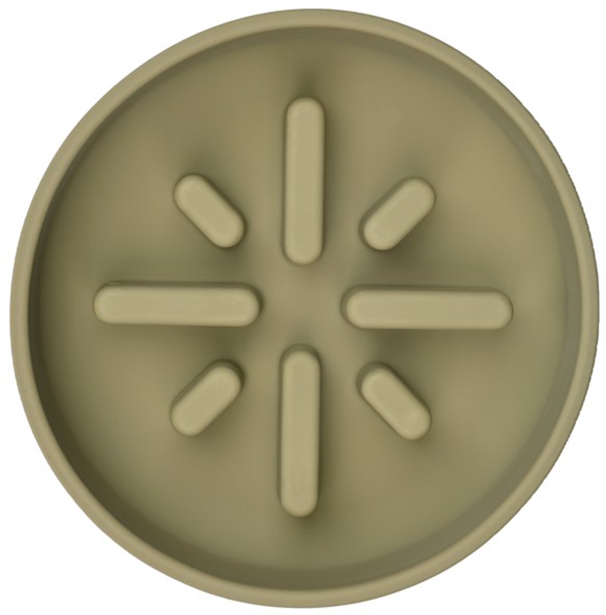 Siliconen Slowfeeder – Khaki kleur | Anti-schrokbak hond