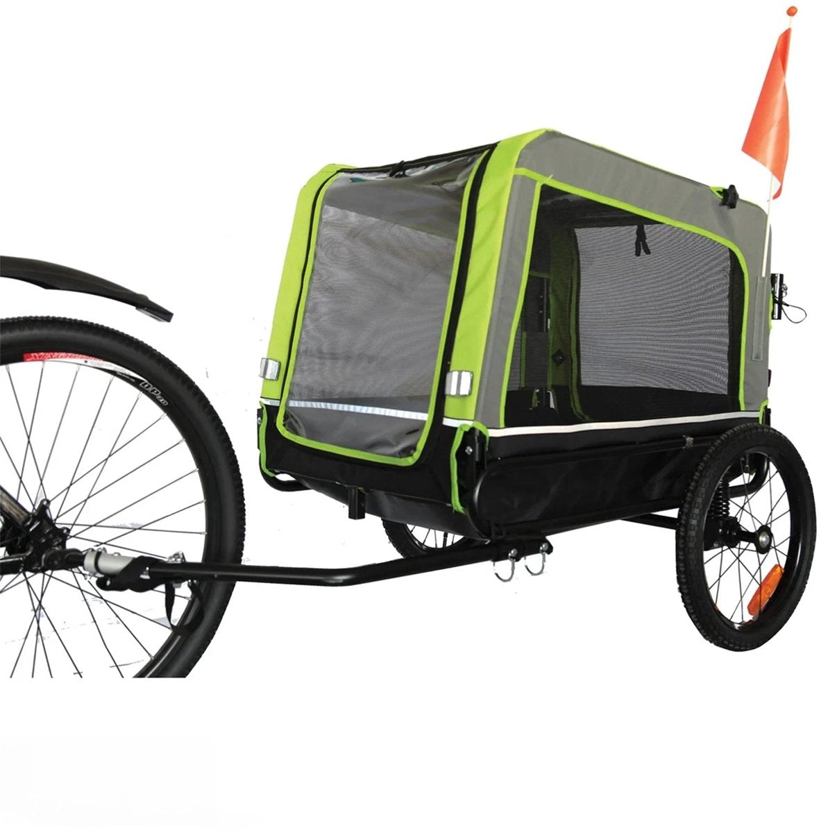 Prime Line Pet Trailer 8 – hondenfietskar grey/green