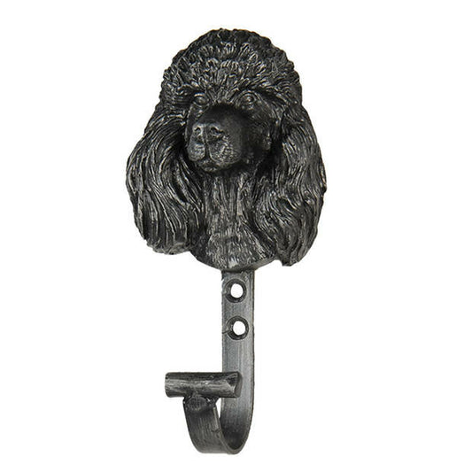 Clayre & Eef wandhaak poedel bruin ijzer 7x4x13 cm – kapstokhaak
