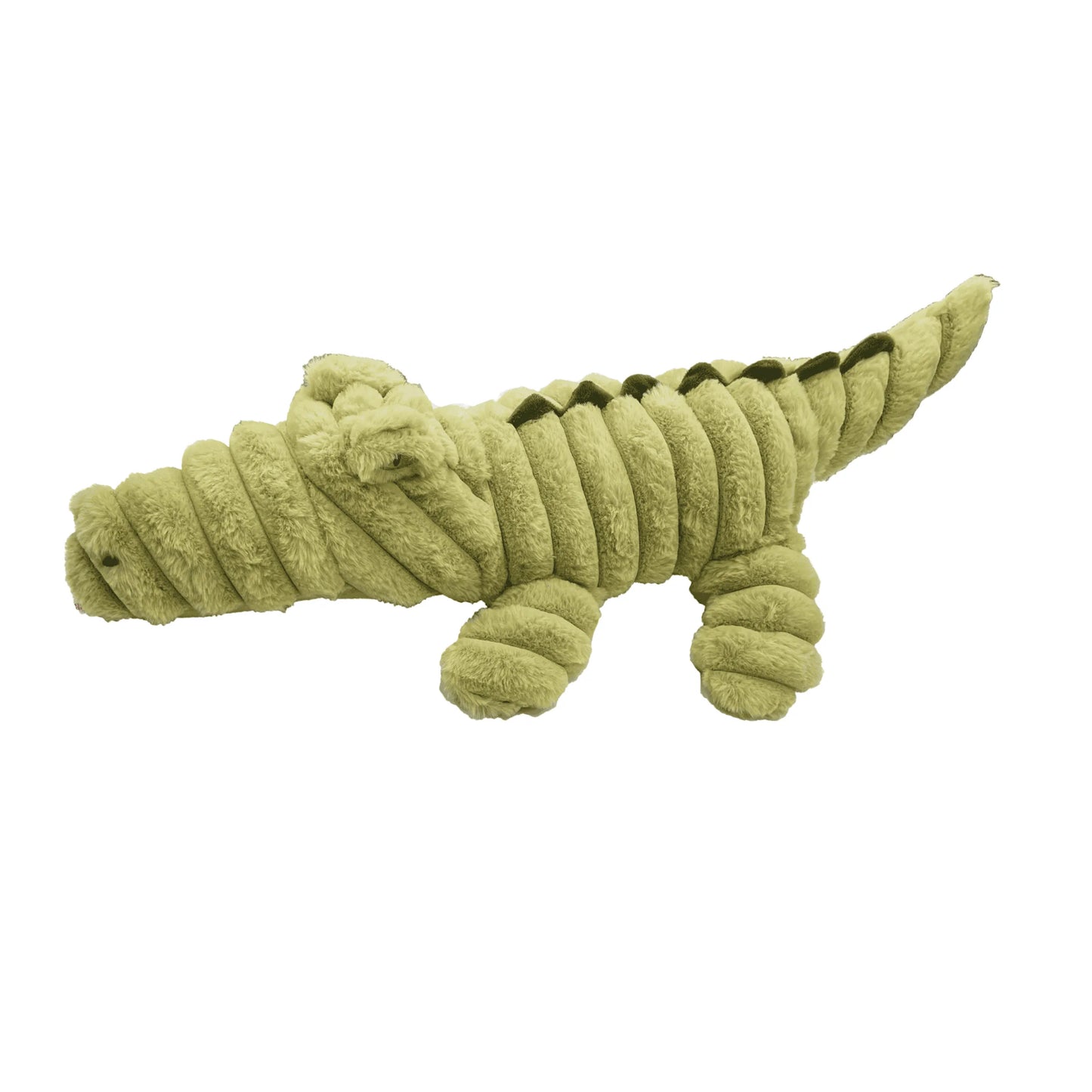 Quapas hondenknuffel alligator van stevig zacht pluche met pieper – pluche hondenspeelgoed 41 of 66 cm