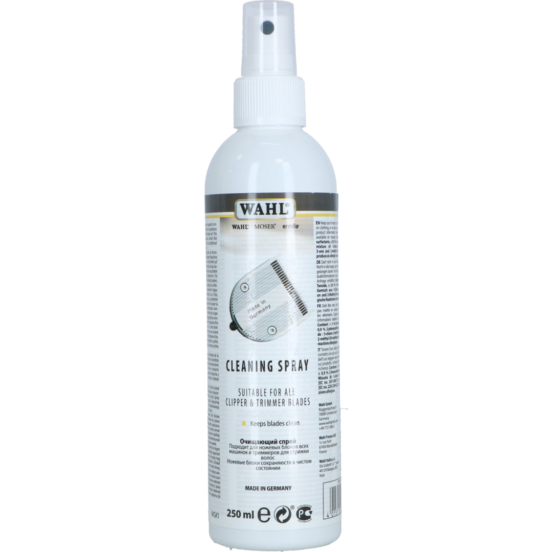 Wahl Cleaning Spray 250 ml – onderhoudsspray voor scheerkoppen van tondeuses