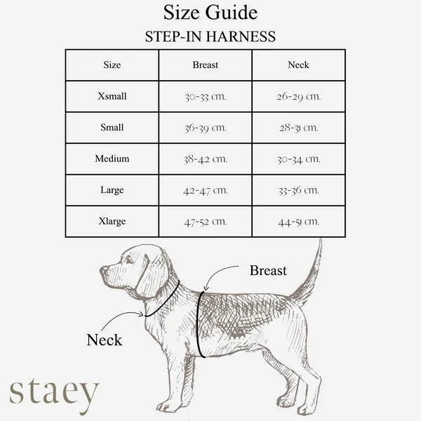 STAEY Saga Step-in Hondentuig – Mocca