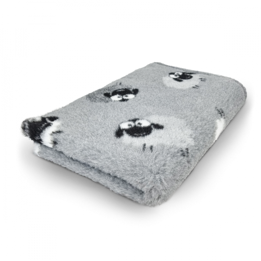 Vetbed Schaap – Grijs met zwart en wit & Ultrazacht comfort