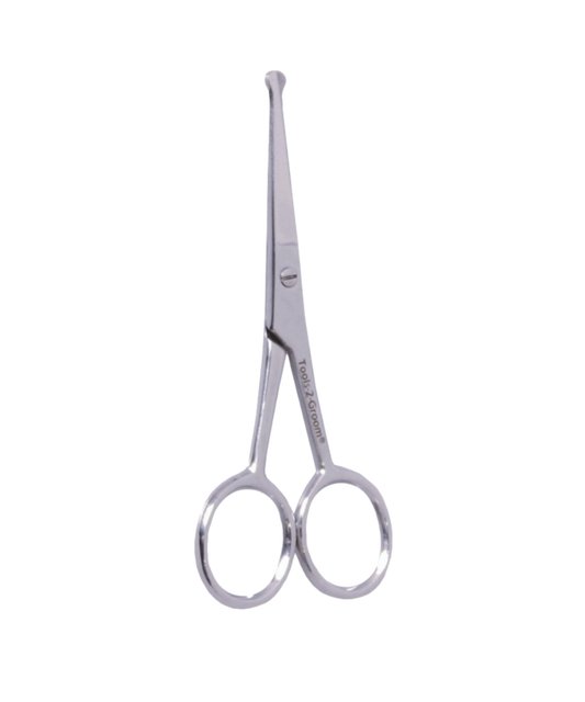 Sharp Edge rechte potenschaartje 11 cm (4,5″) met stompe punt – detail-tool voor knippen tussen voetzooltjes en tussen tenen