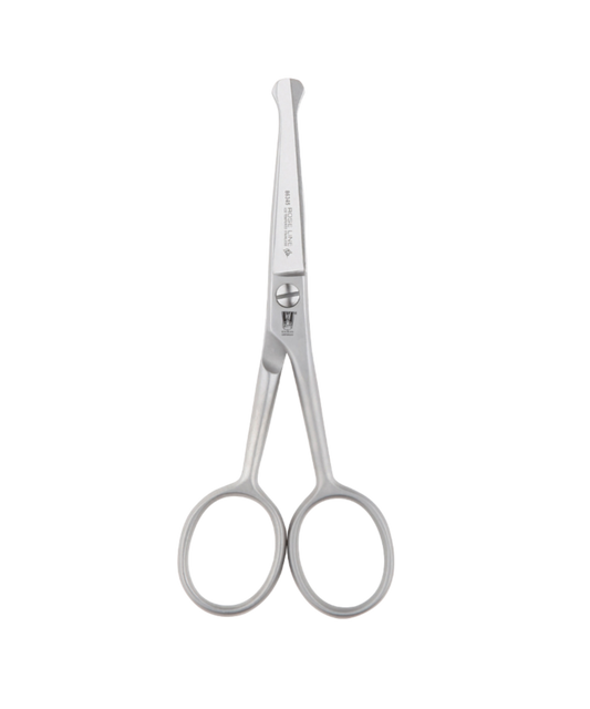 Gebogen potenschaartje Rose Line 11,5 cm (4,5″) met stompe punt — geschikt voor knippen rond voetzooltjes, tussen tenen en gevoelige zones