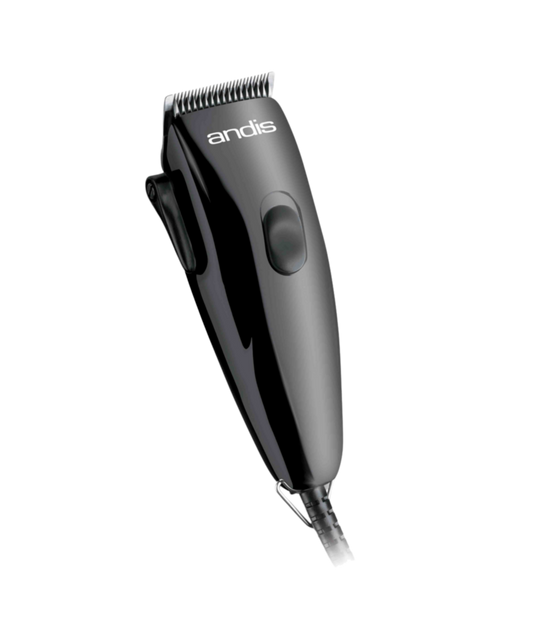 Andis PM-1 Clipper Kit Deluxe trimmer met snoer, verstelbare scheerkop en opzetkammen.