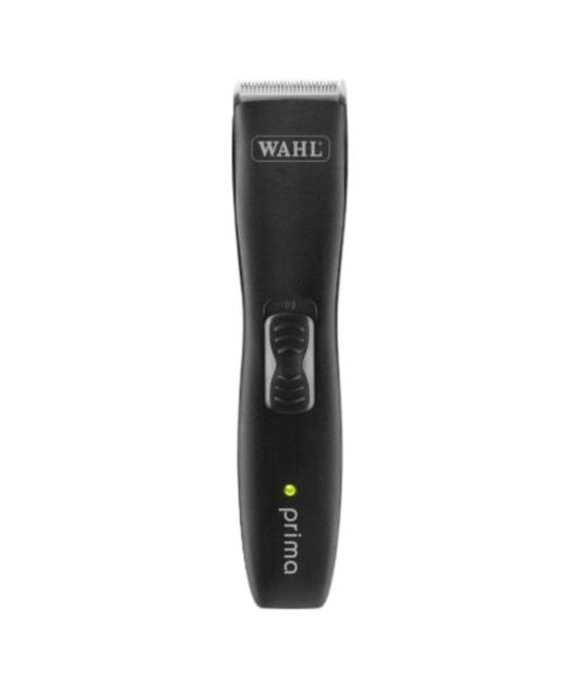 Wahl Prima trimmer met accu en netvoeding voor detailwerk en vachtverzorging bij honden.