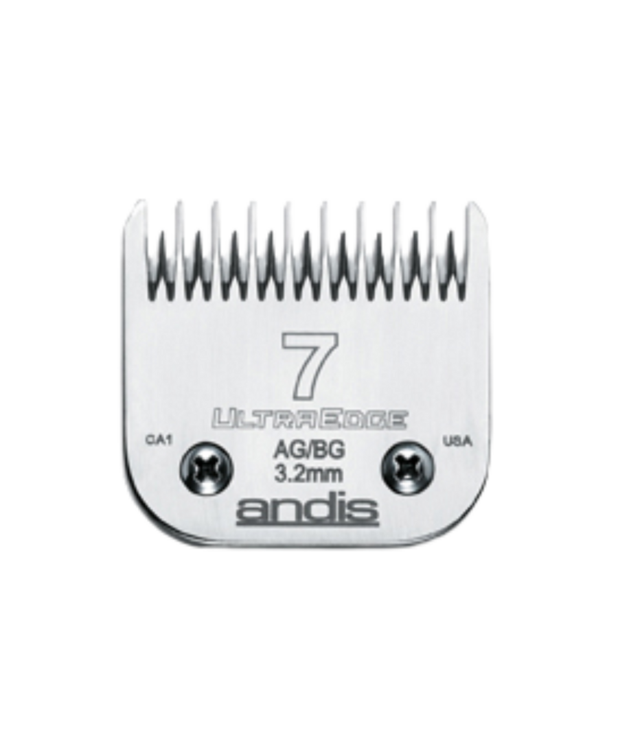 Andis scheerkop Size 7 (3,2 mm) – grof skip-tooth, Snap-On systeem, geschikt voor dikke of vervilte vacht